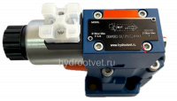 DBW10B2-5X/200XYCG24N9K4 - Предохранительный клапан Ду10 с давлением настройки до 200 бар, управление - X и Y - внешние с разгрузкой B = открыт с электроуправлением G24