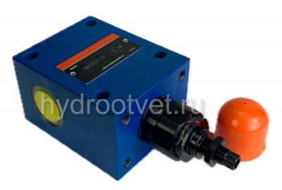 DBDH10G1X/50 - Предохранительный клапан прямого управления Ду10, давление регулировки до 50 бар, тип монтажа - резьбовой, элемент регулировки H = рукоятка