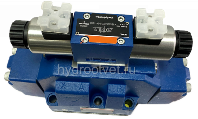 H-4WEH25R6X/6EG24N9ETK4/B10D3 - Гидрораспределитель с электроуправлением Ду25 схема R (94), напряжение G24, каналы управления ET - X и Y - внутренние